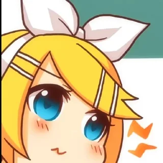 💫 emoji Кагамине Рин by @tlumeow Telegram sticker 14 of 120