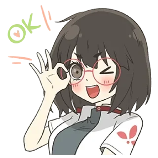 🌟 emoji Девочка в очках - @tg_sticks Telegram sticker 10 of 32