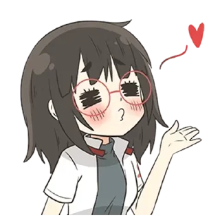 🌟 emoji Девочка в очках - @tg_sticks Telegram sticker 21 of 32
