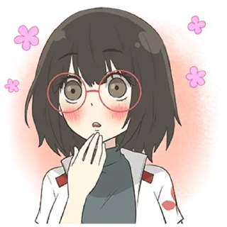 🌟 emoji Девочка в очках - @tg_sticks Telegram sticker 15 of 32