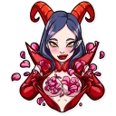 🌹 emoji Miss Devil Telegram sticker 14 of 26