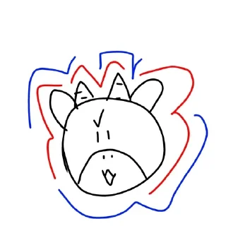 🌟 emoji 🐮 Negative Cow Telegram sticker 6 of 15