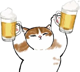 🍻 emoji котики Telegram sticker 18 of 37