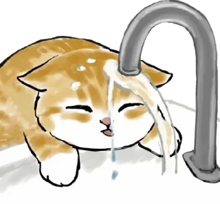 💧 emoji котики Telegram sticker 10 of 37