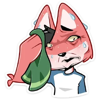 🥵 emoji Лис Рик (вк. без надписей) Telegram sticker 8 of 48
