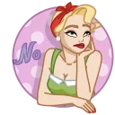 😒 emoji Cutie Madeline Telegram sticker 13 of 23