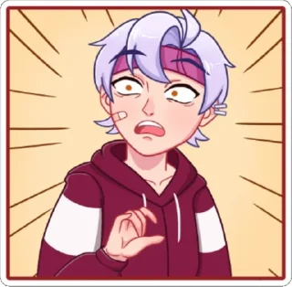 😳 emoji тоши (вк) Telegram sticker 20 of 48