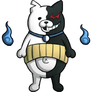 ⚪️ emoji Monokuma — Danganronpa V3:Killing Harmony. Telegram sticker 17 of 74