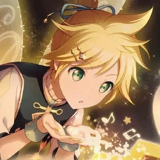 Sticker from Rin · Len/ Рин · Лен🍊。.:☆*:･'(