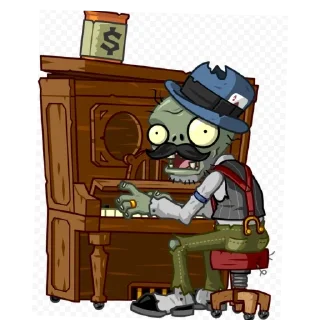 🎹 emoji Растения против зомби 2 зомби Telegram sticker 17 of 81