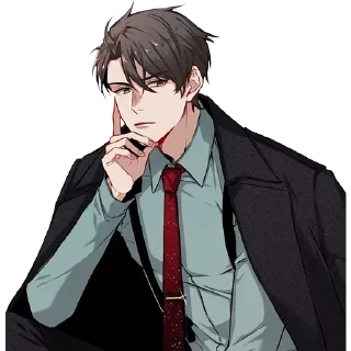 😎 emoji @anime_stickerr Аниме Куны Telegram sticker 23 of 25
