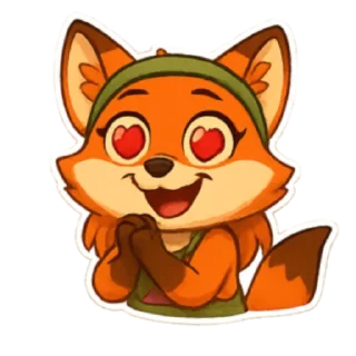 ❤ emoji Фокси Жу Telegram sticker 5 of 27