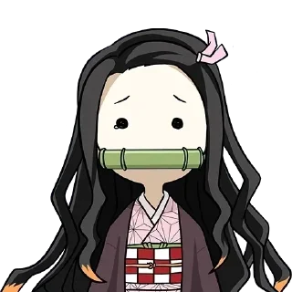 😟 emoji ♡ незуко камадо ♡ Telegram sticker 11 of 50
