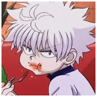 😋 emoji Киллуа Золдик Telegram sticker 15 of 25