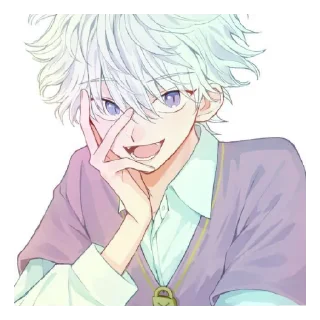 😁 emoji Киллуа Золдик Telegram sticker 24 of 25
