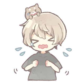 😢 emoji Повседневный кун @nyasticks Telegram sticker 17 of 41