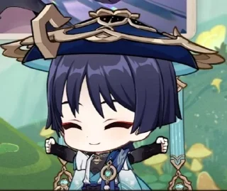 😄 emoji wanderer chibi | чиби странник Telegram sticker 5 of 39