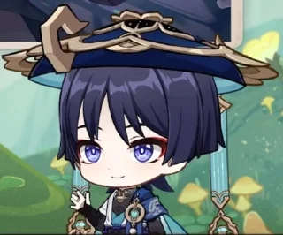 👋 emoji wanderer chibi | чиби странник Telegram sticker 13 of 39