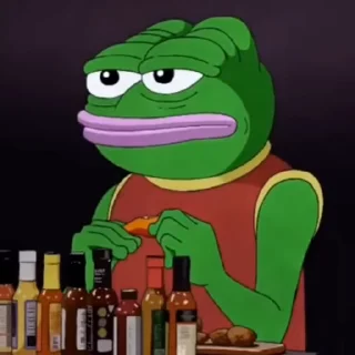 😵 emoji Pepe the Frog @flowwercat Telegram sticker 13 of 35