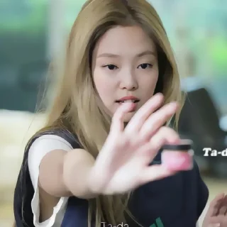 🌏 emoji – ` 🌏 , jennie by - @vvloco Telegram sticker 10 of 35