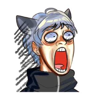 😱 emoji Нему-кун - @tg_sticks Telegram sticker 9 of 16