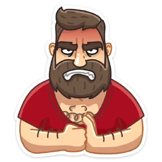 😡 emoji Макс: @Pea4_stickerbot Telegram sticker 18 of 48