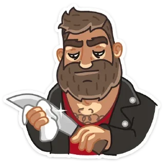 🔪 emoji Макс: @Pea4_stickerbot Telegram sticker 10 of 48