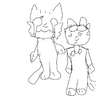 🌟 emoji Чурка и рэккун канон🦝❤️🐱 Telegram sticker 7 of 7