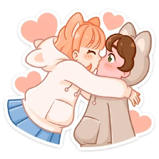 🥰 emoji Пичи и Шоко @Nyasticks Telegram sticker 8 of 49