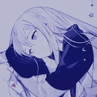 😍 emoji Аниме девушка • @WeStickerbot Telegram sticker 16 of 40