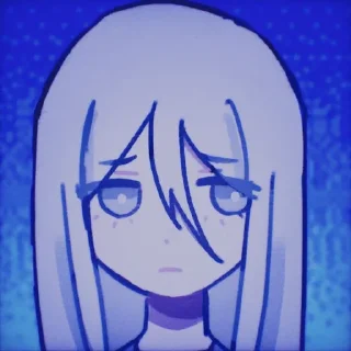 🙄 emoji Аниме девушка • @WeStickerbot Telegram sticker 22 of 40