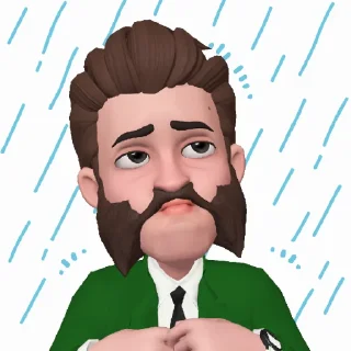 🌧 emoji Harrier Du Cringe Telegram sticker 5 of 9