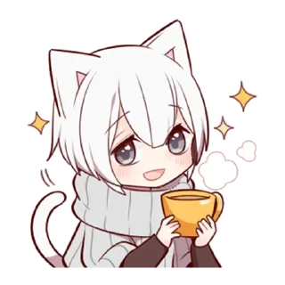 🍵 emoji Котенок @tg_sticks Telegram sticker 7 of 41