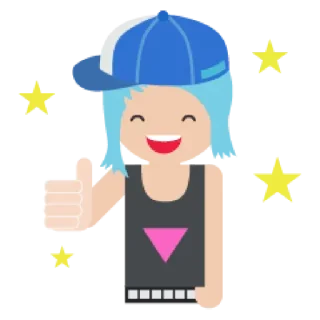 😌 emoji Rainbow for people Telegram sticker 2 of 27