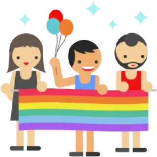 ☺️ emoji Rainbow for people Telegram sticker 11 of 27