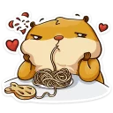 🍝 emoji Влюбленный Сеня Telegram sticker 9 of 25