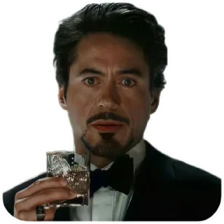 😐 emoji Marvelous Tony Stark Telegram sticker 21 of 24