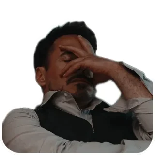 🙄 emoji Marvelous Tony Stark Telegram sticker 13 of 24