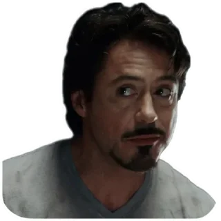 😏 emoji Marvelous Tony Stark Telegram sticker 2 of 24