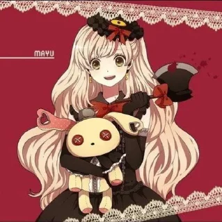 💖 emoji Mayu the best vocaloid Telegram sticker 4 of 32