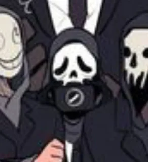 📸 emoji 𝔾ℍ𝕆𝕊𝕋 𝔽𝔸ℂ𝔼 Telegram sticker 13 of 57