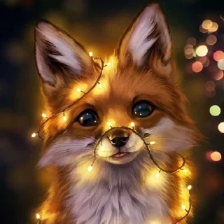 🦊 emoji Новый год Telegram sticker 14 of 20