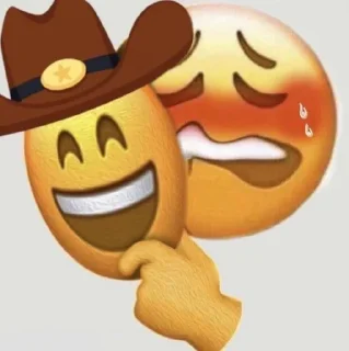 🤠 emoji IOS Moji 18 Telegram sticker 9 of 15