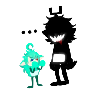 🤨 emoji Shadow tubby Telegram sticker 11 of 16