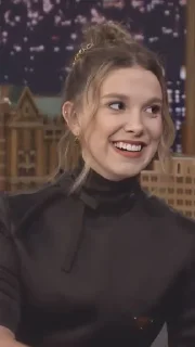 🌟 emoji millie boby brown Telegram sticker 23 of 36