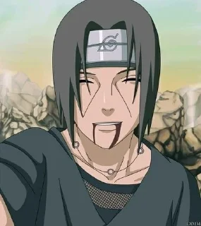 😀 emoji Uchiha Itachi Telegram sticker 9 of 14