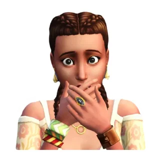 😮 emoji The Sims 4 by @sims4_chat Telegram sticker 24 of 47