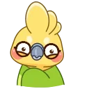 🤔 emoji Попугай от @TgSticker Telegram sticker 13 of 25