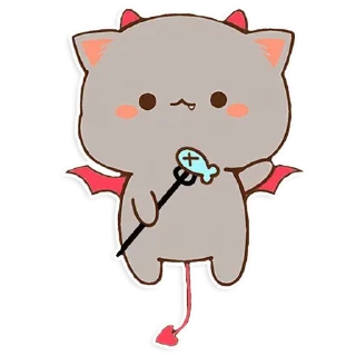 🔱 emoji all @mochipeachcats stickers, Halloween Telegram sticker 24 of 26