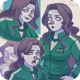 🖼 emoji Laughing Jill @Ainitiart Telegram sticker 17 of 80